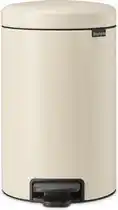 Bol.com Brabantia NewIcon Prullenbak - 12 liter - Soft Beige aanbieding