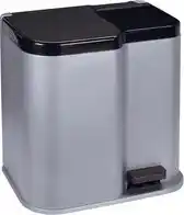 Bol.com Curver Duo Pedaalemmer Prullenbak met Losse Binnenemmer - 15L + 6L - Grijs aanbieding