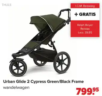 Baby-Dump Urban Glide 2 Cypress Green/Black Frame aanbieding