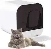 Bol.com MaxxPet Kattenbak - Incl. lade en kattenbakmat - Design Kattenbak - Kattenmand - 42x42x43cm - Wit aanbieding