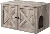 Bol.com MaxxPet Houten kattenhuis - katten bench - kattenbed - katten hok - 80x53x50cm - Ivory Bruin aanbieding
