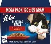 Bol.com Felix Elke Dag Feest Countryside Selectie - Kattenvoer Natvoer - Rund Kip Eend & Lam - 120 x 85 g aanbieding