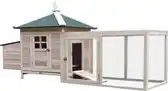 Bol.com Kippenhok - Kippenren - Dennenhout 196 x 76 x 97 cm aanbieding