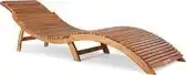 Bol.com Ligstoel Ergonomisch - FSC Acaciahout - 190x60x51cm aanbieding