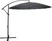 Bol.com Kynast SAIGON parasol - duurzame zweefparasol - Ø300 cm - Antraciet - 360° draai & kantelbaar aanbieding