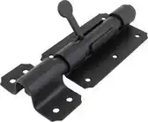Bol.com Plaatgrendel - Zwaar - 100 x 80 mm - Zwart (1 stuk) aanbieding