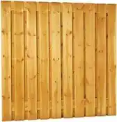 Bol.com Intergard Schutting tuinscherm zichtdicht 21 planks 180x180cm RVS aanbieding