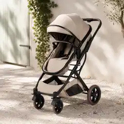 Action 2-in-1 meegroei kinderwagen - taupe aanbieding