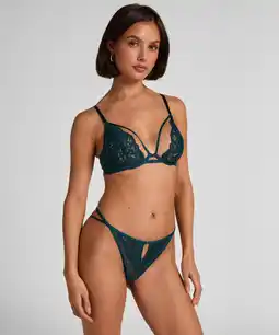 Hunkemoller Hunkemöller String Cinnamon Blauw aanbieding