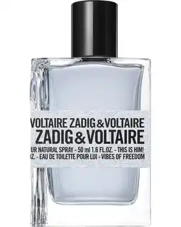 ICI Paris XL Zadig&voltaire - This Is Him! Vibes Of Freedom Eau De Toilette - 50 ML aanbieding