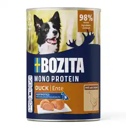 Zooplus 6x400g Bozita Dog Pate Eend natvoer voor honden aanbieding