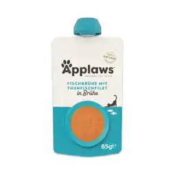 Zooplus 12x85g Applaws bone broth tonijn natvoer voor katten aanbieding