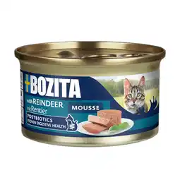 Zooplus 12x85g Bozita Mousse Postbiotics Rendier Kattenvoer nat aanbieding