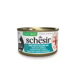 Zooplus 12x70g Schesir Complements in Gelee Thunfisch mit Gelbschwanzmakrele Katzenfutter nass aanbieding