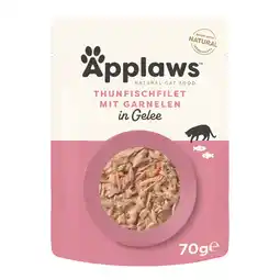Zooplus Applaws Zakje in Gelei 16 x 70 g - Tonijn met Garnalen aanbieding