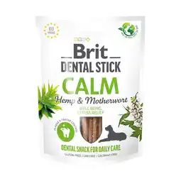 Zooplus 251g (7st) Brit Dental Stick Kalm met Hennep & hartenkruid Hondensnacks aanbieding