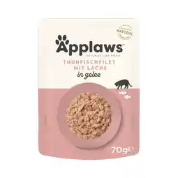 Zooplus 16x70g Tonijn met Zalm in Gelei Applaws Kattenvoer Maaltijdzakjes aanbieding