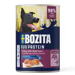 Zooplus 6x400g Bozita Dog Pate Kalkoen met Wildzwein natvoer voor honden aanbieding