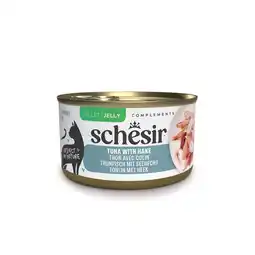 Zooplus 12x70g Schesir Complements in Gelee Thunfisch mit Seehecht Katzenfutter nass aanbieding