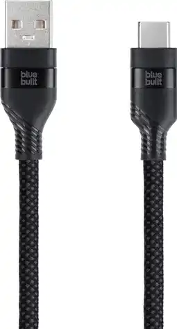 Coolblue BlueBuilt Usb A naar Usb C Kabel 1,5m Nylon Zwart aanbieding