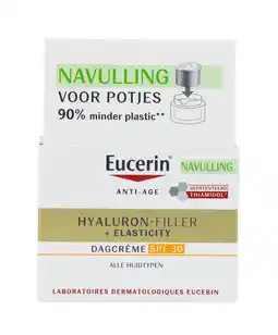 De Online Drogist Eucerin Hyaluron-Filler + Elasticity Dagcrème SPF 30 Navulling aanbieding