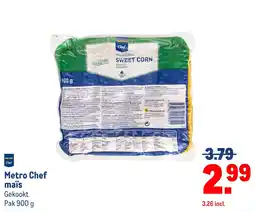 Makro Metro Chef maïs aanbieding