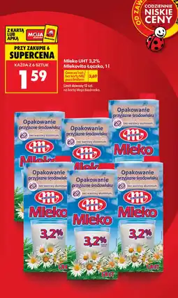 Biedronka Mlekovita Mleko UHT 3,2% aanbieding