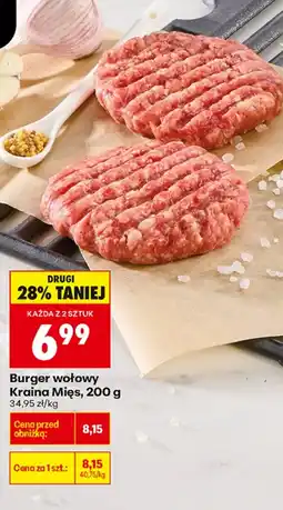 Biedronka Kraina Mięs burger wołowy aanbieding
