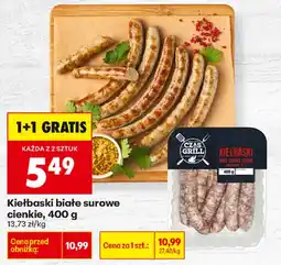 Biedronka Czas Grill kiełbaski białe surowe cienkie aanbieding