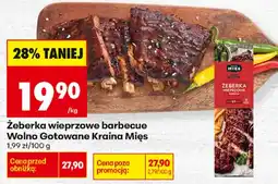 Biedronka Krains Mięs Žeberka wieprzowe barbecue aanbieding