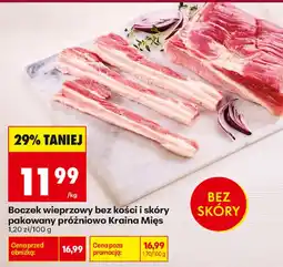Biedronka Kraina Mięs boczek wieprzowy bez kości i skóry aanbieding