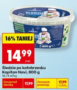 Biedronka Kapitan Navi Śledzie po kołobrzesku aanbieding