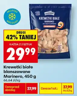 Biedronka Marinero krewetki białe blanszowane aanbieding
