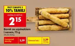 Biedronka Borek ze szpinakiem i serem aanbieding