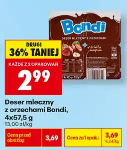Biedronka Bondi deser mleczny z orzechami aanbieding