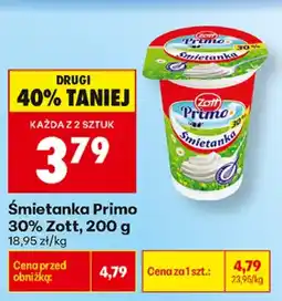 Biedronka Zott Primo Śmietanka aanbieding