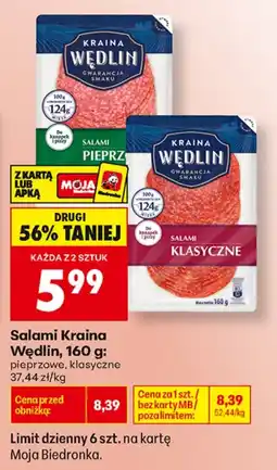 Biedronka Krainsa Wędlin Salami aanbieding