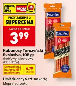 Biedronka Tarczyński Kabanosy Exclusive aanbieding
