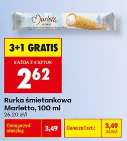 Biedronka Marletto Rurka śmietankowa aanbieding