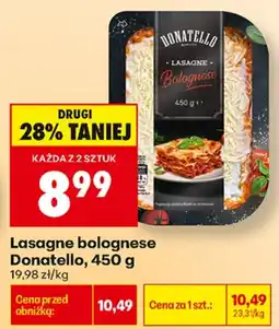 Biedronka Donatello lasagne bolognese aanbieding