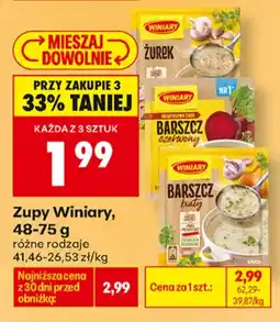 Biedronka Winiary zupy aanbieding
