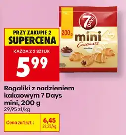 Biedronka Rogaliki z nadzieniem kakaowym 7 Days mini, aanbieding