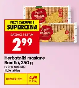 Biedronka Bonitki herbatniki maślane aanbieding