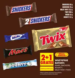 Biedronka Mars, Snickers, Bounty, Milkyway i Twix aanbieding
