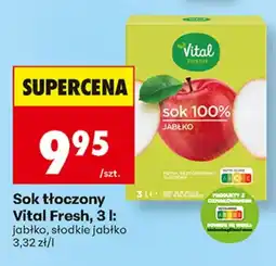 Biedronka Vital Fresh sok 100% jabłko aanbieding