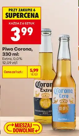 Biedronka Corona Extra, Corona Cero aanbieding