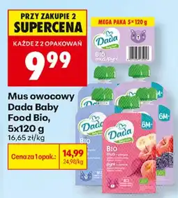 Biedronka Dada Baby Food Bio mus aanbieding