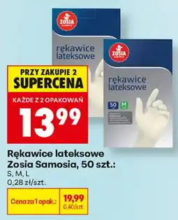 Biedronka Zosia Samosia rękawice lateksowe aanbieding
