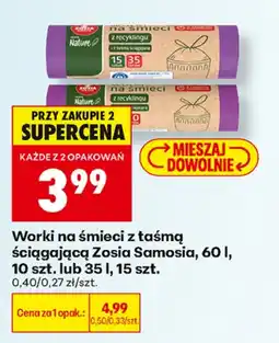 Biedronka Zosia Samosia worki na śmieci aanbieding
