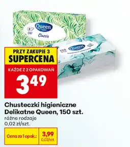 Biedronka Queen chusteczki higieniczne Delikatne Queen aanbieding